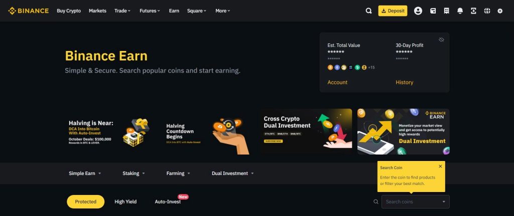 binance.com - exchange/investment platform.