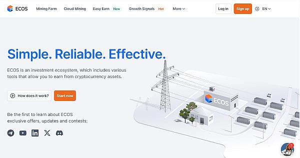 Ecos.am - cloud mining platform.