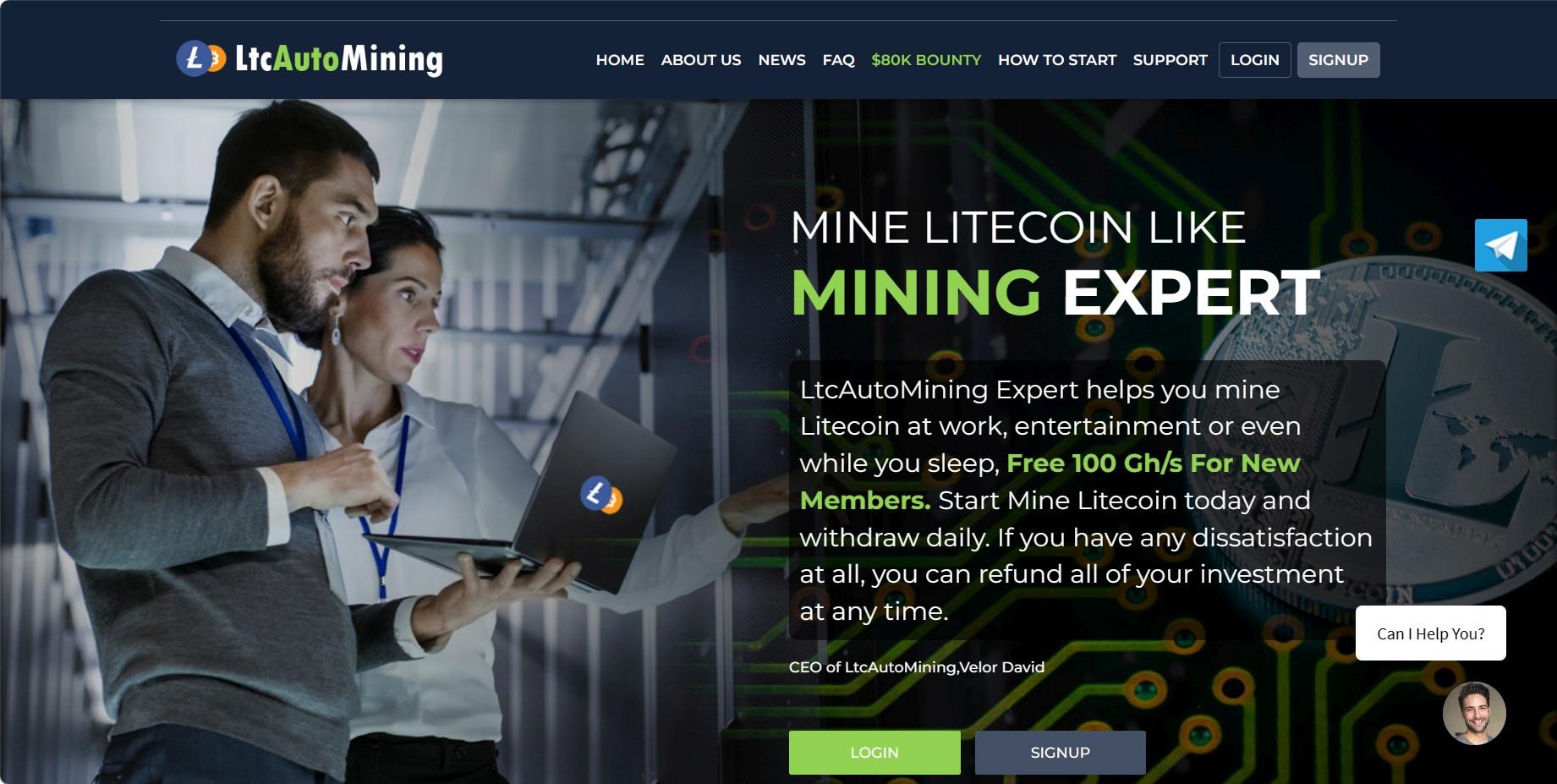 ltcautomining.com - cloud mining platform.